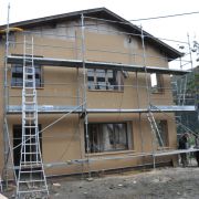 Pignon ouest en bonne voie de finition